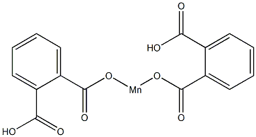 Bis(2-carboxybenzoyloxy)manganese(II) Struktur