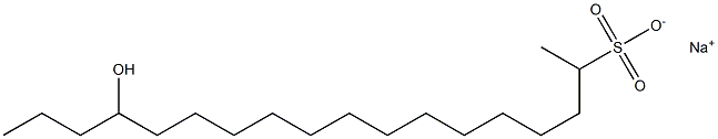 15-Hydroxyoctadecane-2-sulfonic acid sodium salt|