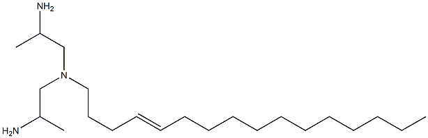 N,N-ビス(2-アミノプロピル)-4-ヘキサデセン-1-アミン 化学構造式