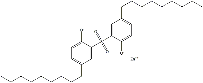 Zinc 2,2'-sulfonylbis(4-nonylphenolate),,结构式