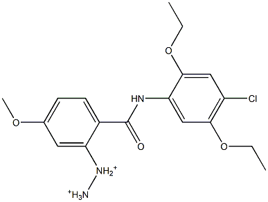 4-Methoxy-2',5'-diethoxy-4'-chloro-2-diazoniobenzanilide 结构式