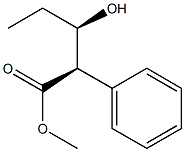 (2R,3R)-2-Phenyl-3-hydroxyvaleric acid methyl ester Struktur