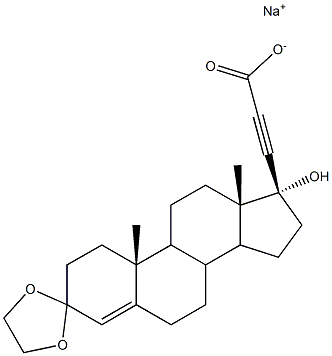  (17R)-3,3-Ethylenebisoxy-17-hydroxypregn-4-en-20-yne-21-carboxylic acid sodium salt