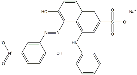 6-Hydroxy-5-[(2-hydroxy-5-nitrophenyl)azo]-4-phenylaminonaphthalene-2-sulfonic acid sodium salt