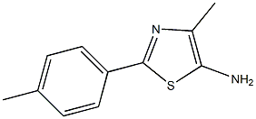 2-(4-Methylphenyl)-4-methyl-5-aminothiazole,,结构式