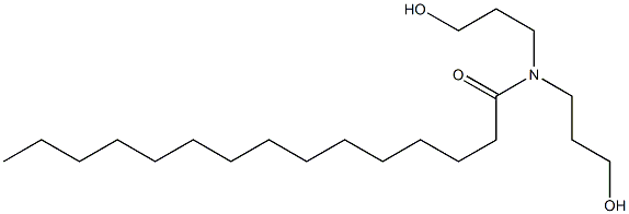 N,N-Bis(3-hydroxypropyl)pentadecanamide 结构式