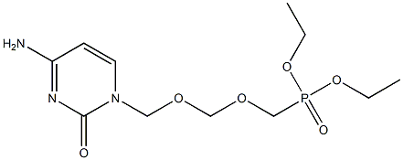 [[[(4-Amino-1,2-dihydro-2-oxopyrimidin)-1-yl]methoxy]methoxy]methylphosphonic acid diethyl ester