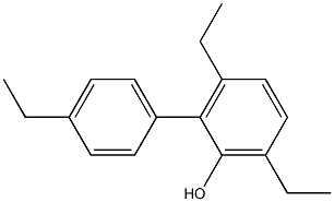 3,6-Diethyl-2-(4-ethylphenyl)phenol Struktur