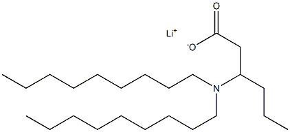3-(ジノニルアミノ)ヘキサン酸リチウム 化学構造式