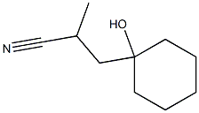 3-(1-Hydroxycyclohexyl)-2-methylpropiononitrile 结构式