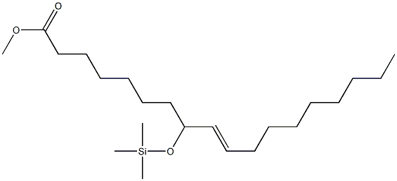 8-(Trimethylsiloxy)-9-octadecenoic acid methyl ester Structure