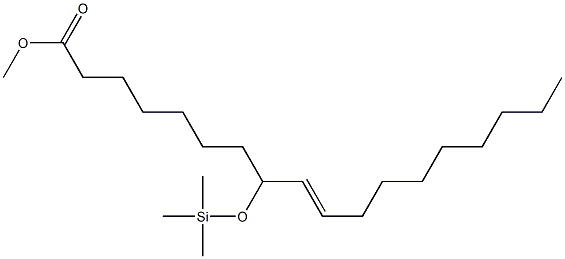 8-(Trimethylsiloxy)-9-octadecenoic acid methyl ester,,结构式