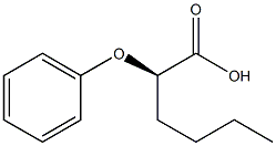 [R,(+)]-2-Phenoxyhexanoic acid 结构式