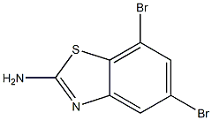 2-Amino-5,7-dibromobenzothiazole Structure