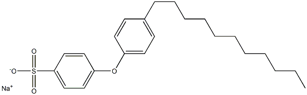 4-(4-Undecylphenoxy)benzenesulfonic acid sodium salt 结构式