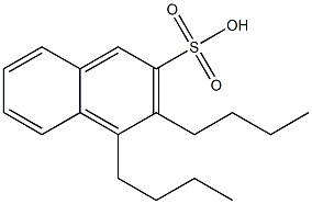 3,4-Dibutyl-2-naphthalenesulfonic acid Structure