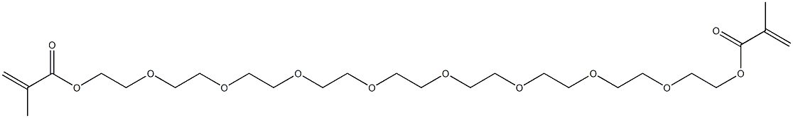 3,6,9,12,15,18,21,24-Octaoxahexacosane-1,26-diol dimethacrylate Structure
