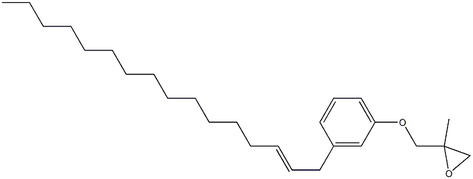 3-(2-Hexadecenyl)phenyl 2-methylglycidyl ether Struktur