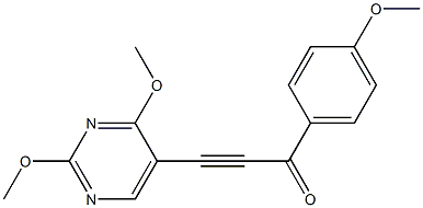 2,4-Dimethoxy-5-[3-oxo-3-(4-methoxyphenyl)-1-propynyl]pyrimidine|