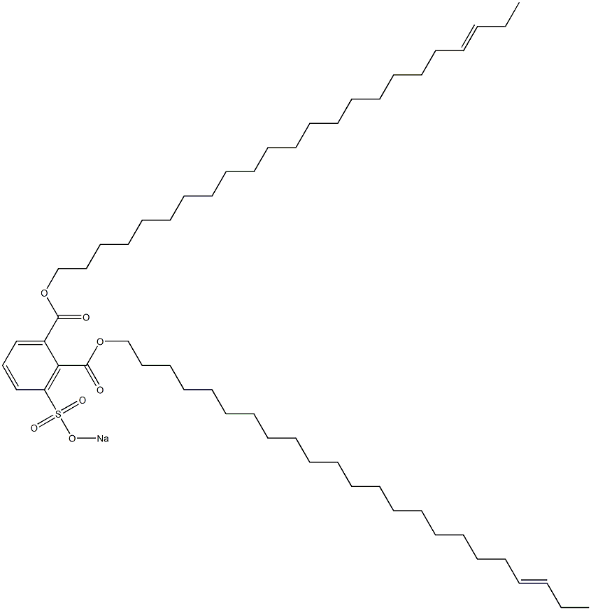 3-(Sodiosulfo)phthalic acid di(20-tricosenyl) ester,,结构式