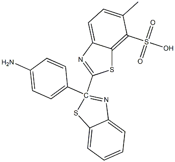 2-[2-(4-Aminophenyl)benzothiazolyl]-6-methyl-7-sulfobenzothiazole