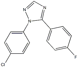 1-(4-Chlorophenyl)-5-(4-fluorophenyl)-1H-1,2,4-triazole Structure