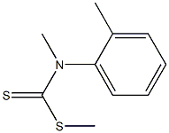 N-Methyl-N-(2-methylphenyl)dithiocarbamic acid methyl ester 结构式