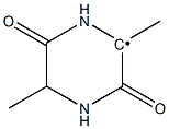 2,5-Dimethyl-3,6-dioxopiperazine-2-ylradical 结构式