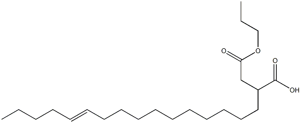 2-(11-Hexadecenyl)succinic acid 1-hydrogen 4-propyl ester 结构式