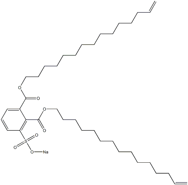 3-(Sodiosulfo)phthalic acid di(14-pentadecenyl) ester