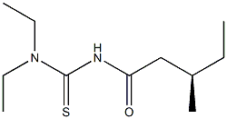 (-)-1,1-Diethyl-3-[(R)-3-methylvaleryl]thiourea 结构式