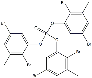 りん酸トリス(2,5-ジブロモ-3-メチルフェニル) 化学構造式
