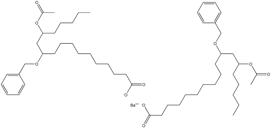 Bis(11-benzyloxy-13-acetyloxystearic acid)barium salt