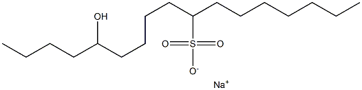 13-Hydroxyheptadecane-8-sulfonic acid sodium salt|