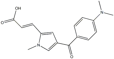 (E)-3-[1-Methyl-4-[4-dimethylaminobenzoyl]-1H-pyrrol-2-yl]acrylic acid|