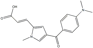  (E)-3-[1-Methyl-4-[4-dimethylaminobenzoyl]-1H-pyrrol-2-yl]acrylic acid