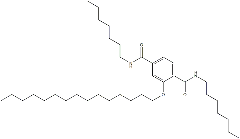 2-(Pentadecyloxy)-N,N'-diheptylterephthalamide,,结构式
