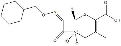 7-[(E)-(Cyclohexylmethoxy)imino]-3-methyl-4-carboxycepham-3-ene 1,1-dioxide|