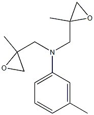 N,N-Di(2-methylglycidyl)-3-methylaniline Structure