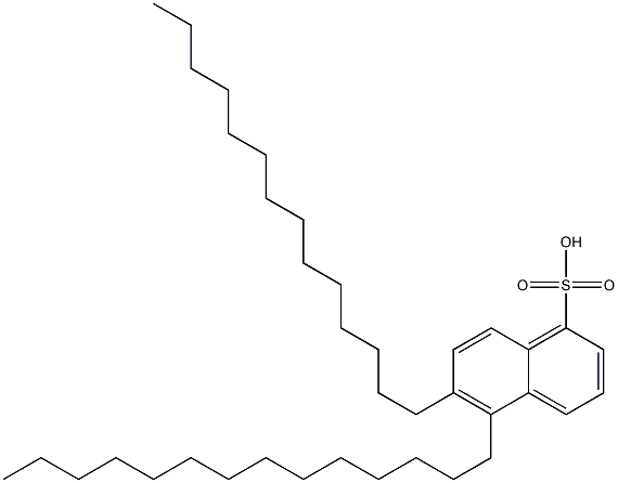 5,6-Ditetradecyl-1-naphthalenesulfonic acid,,结构式