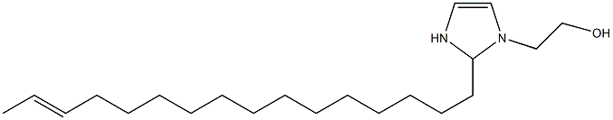 2-(14-Hexadecenyl)-4-imidazoline-1-ethanol Struktur