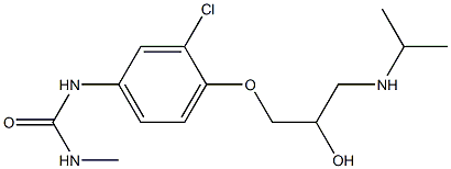 1-Methyl-3-[3-chloro-4-[2-hydroxy-3-[isopropylamino]propoxy]phenyl]urea