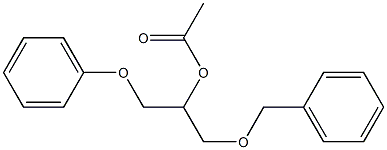 Acetic acid 1-(phenoxymethyl)-2-(benzyloxy)ethyl ester Structure