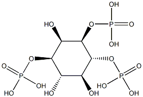 1α,2α,3α,4β,5α,6β-シクロヘキサンヘキサオール1,3,4-トリスりん酸 化学構造式