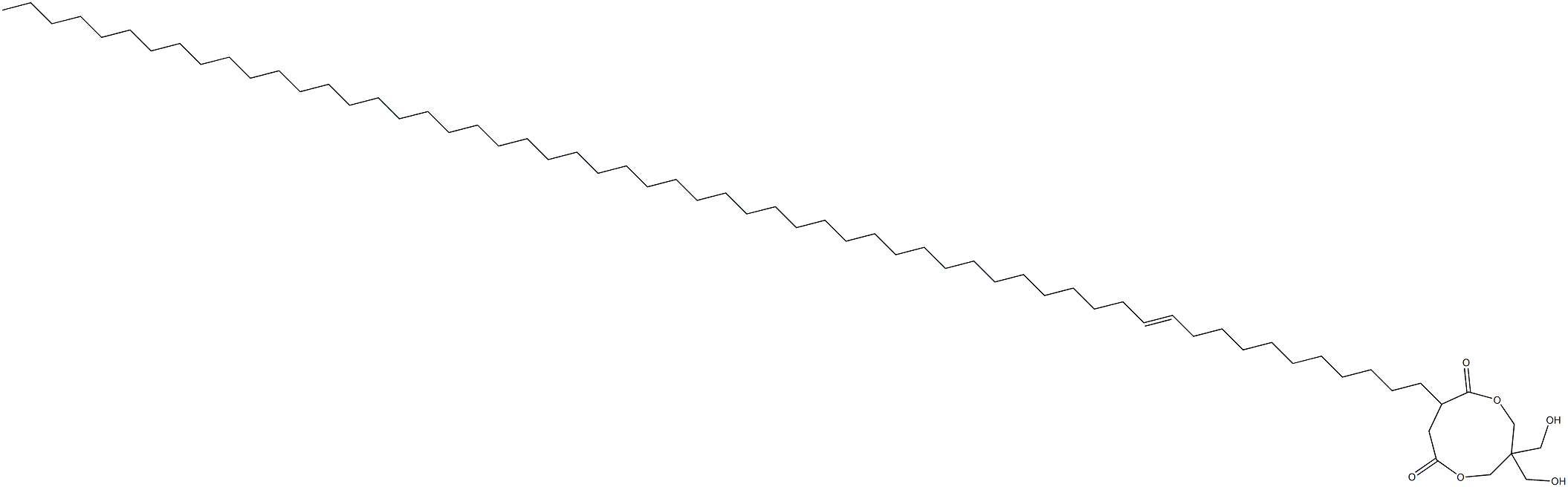 3,3-Bis(hydroxymethyl)-8-(11-octapentacontenyl)-1,5-dioxacyclononane-6,9-dione Structure