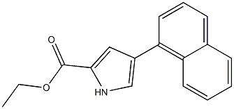 4-(1-Naphthalenyl)-1H-pyrrole-2-carboxylic acid ethyl ester Structure