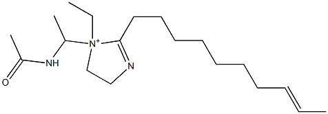 1-[1-(Acetylamino)ethyl]-2-(8-decenyl)-1-ethyl-2-imidazoline-1-ium 结构式