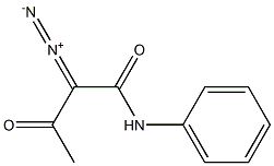 N-(Phenyl)-3-oxo-2-diazobutyramide,,结构式