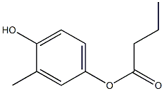 Butyric acid 4-hydroxy-3-methylphenyl ester Struktur