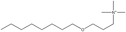 N,N,N-Trimethyl-3-(octyloxy)-1-propanaminium Structure